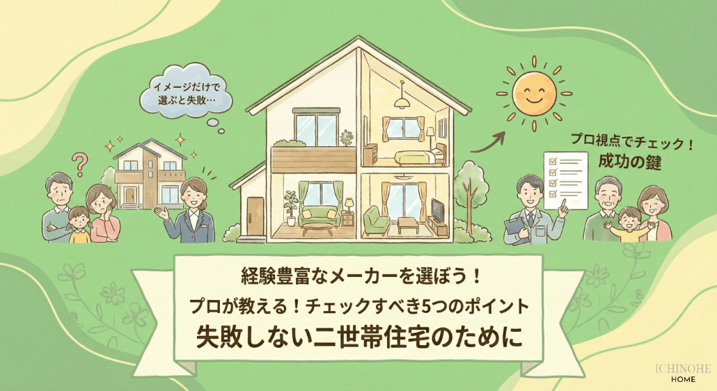 二世帯住宅に強いハウスメーカーの選び方【プロ視点】