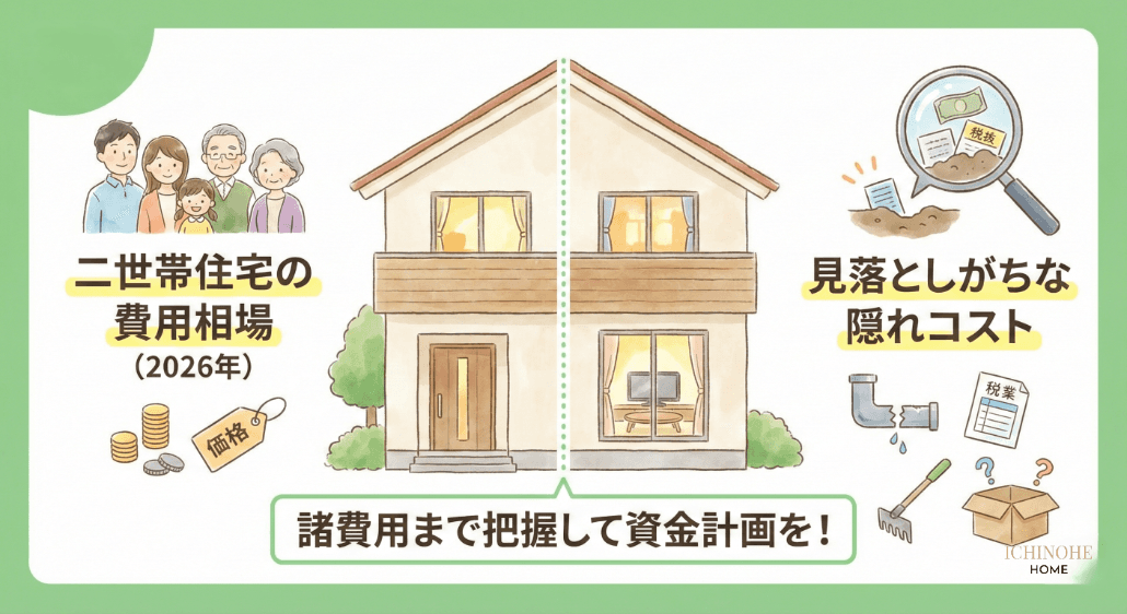 ハウスメーカーで建てる二世帯住宅の費用相場と見落としがちな隠れコスト