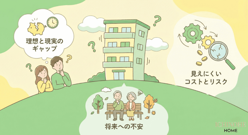 悩みを抱えるマンション購入者