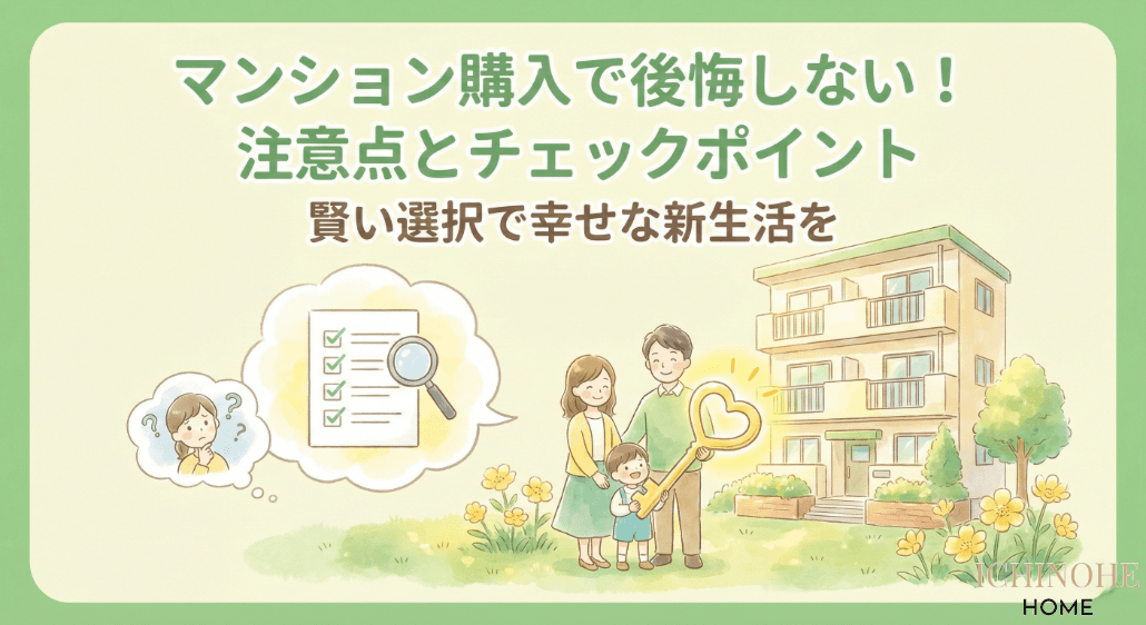 マンション購入で後悔しないための注意点とは?失敗しないポイントを解説