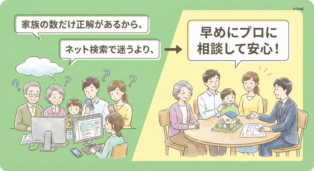 二世帯住宅に迷ったらハウスメーカーでプロに相談するべき!