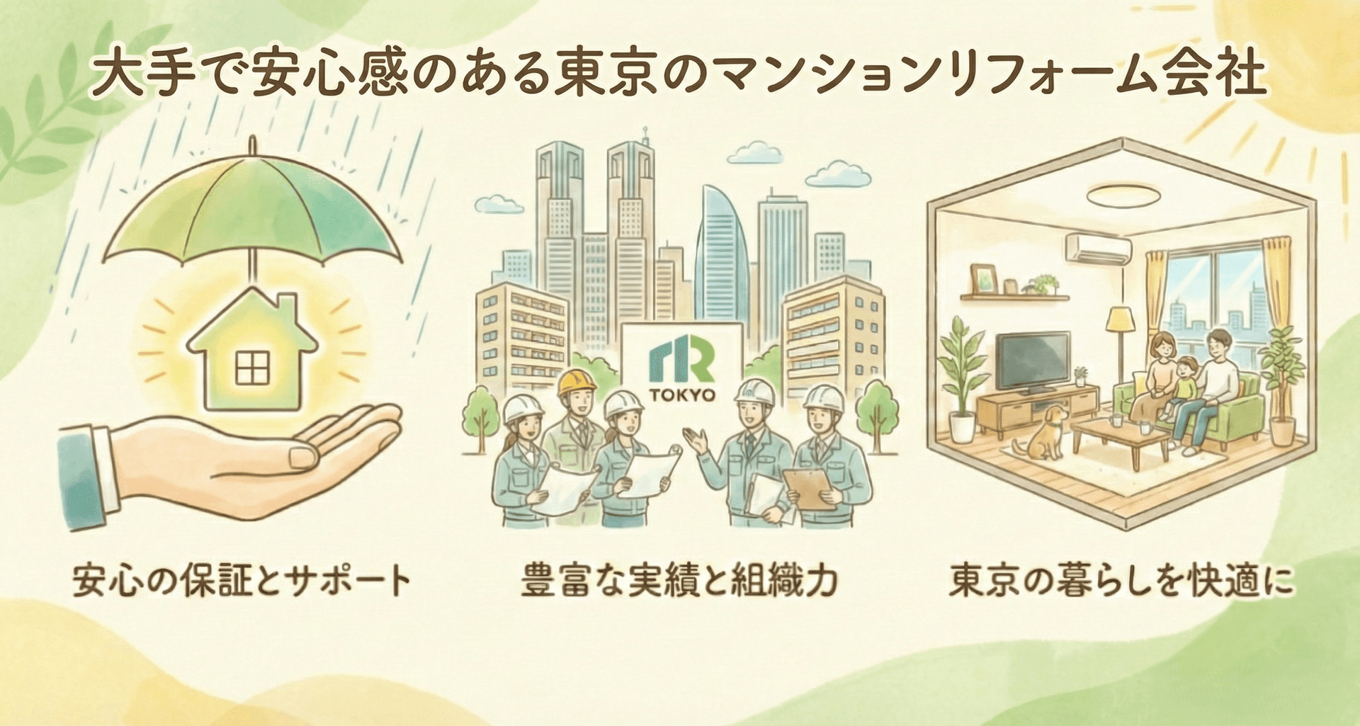 広々とした高品質なリフォーム空間