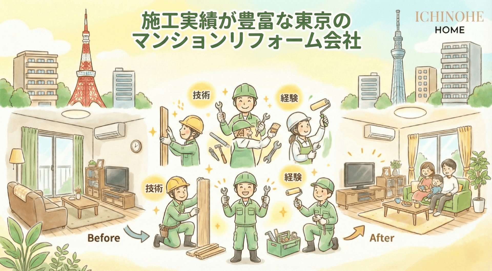 施工中の現場の様子