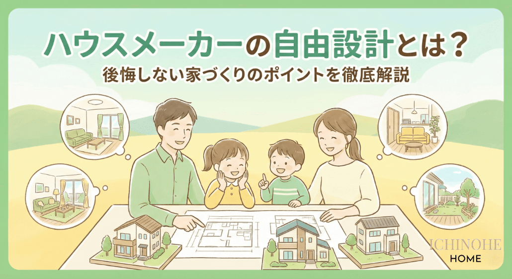 ハウスメーカーの自由設計とは?後悔しない家づくりのポイントを徹底解説