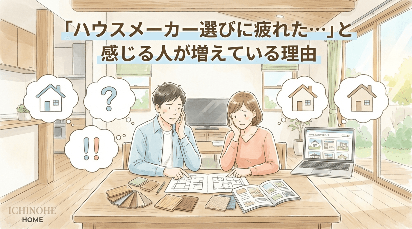 H2 「ハウスメーカー選びに疲れた…」と感じる人が増えている理由
