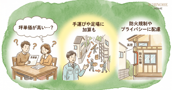 H2:ハウスメーカーで極小住宅を建てる際の4つの注意点