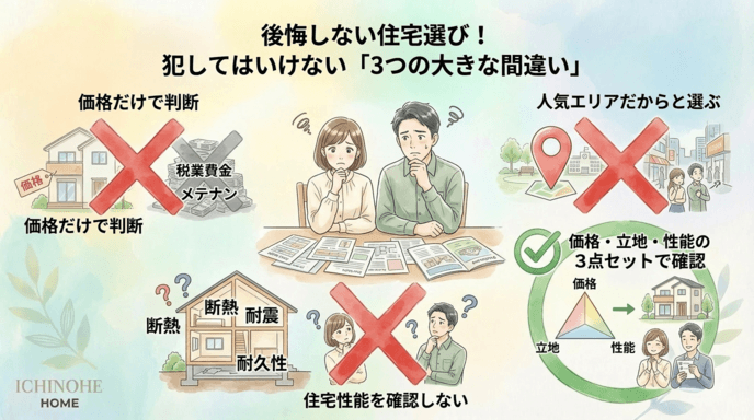 H2 マンションと戸建てを比較検討する際のNG行動