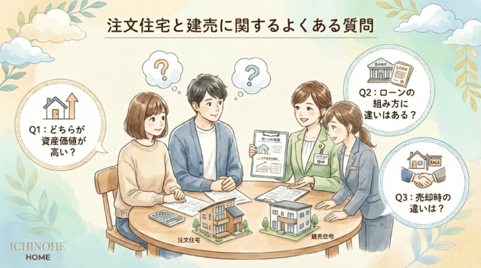 H2 注文住宅と建売住宅の違いに関するよくある質問