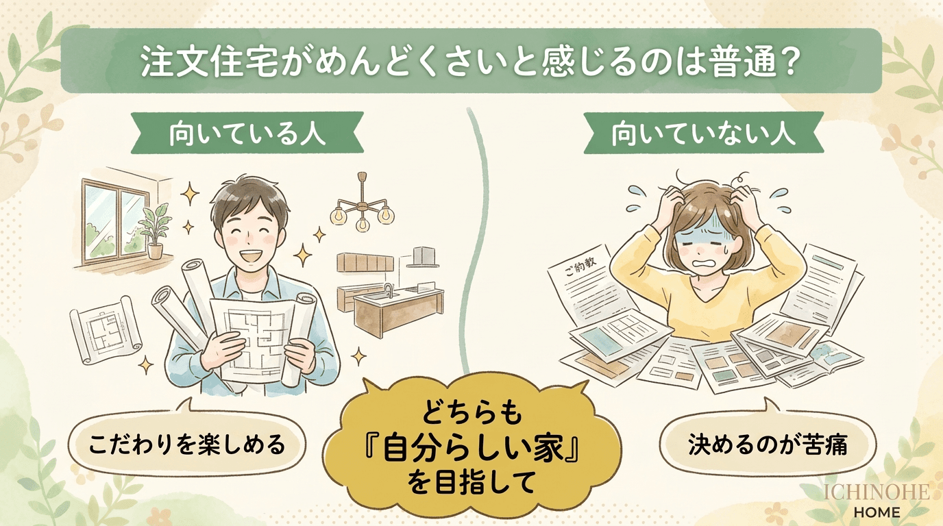 H2 注文住宅が向いている人・向いていない人の特徴