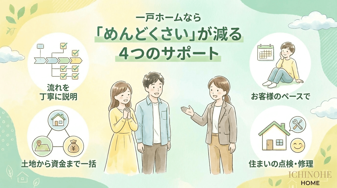 H2 一戸ホームなら注文住宅がめんどくさくなりにくい理由