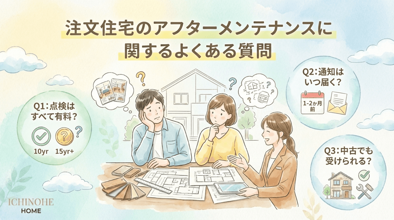 H2 注文住宅のアフターメンテナンスに関するよくある質問