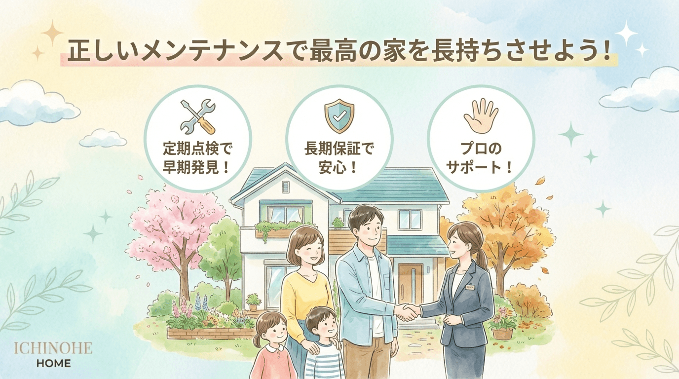 H2 正しいメンテナンスで最高の家を長持ちさせよう!