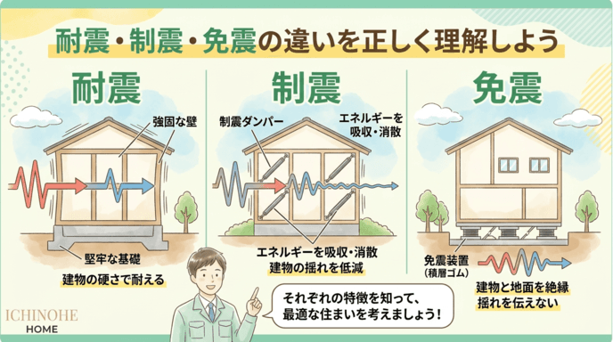 H2 耐震・制震・免震の違いを正しく理解しよう