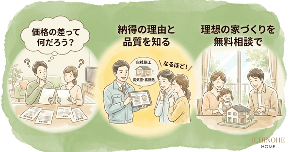 H2:価格差の理由を正しく理解して理想の住まいづくりを始めよう