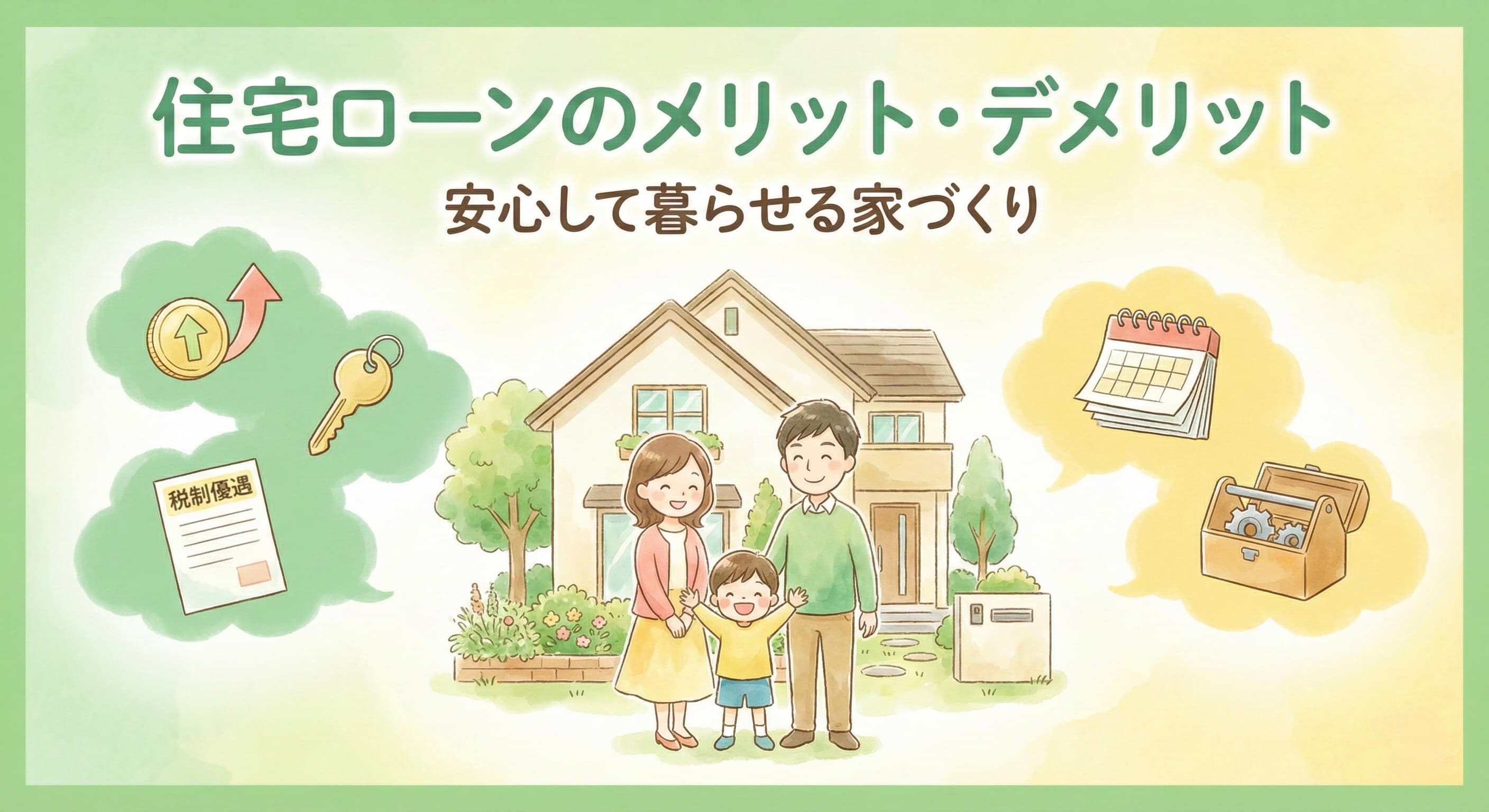 住宅ローンのメリットとは?デメリットも解説!
