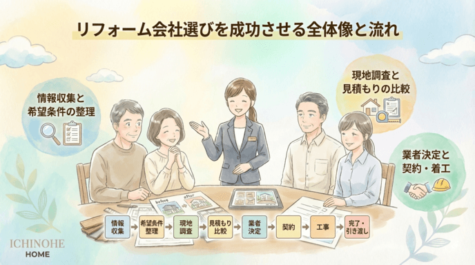 地域密着のリフォーム会社を選ぶメリットとは?大手との違いや失敗しない選び方を徹底解説