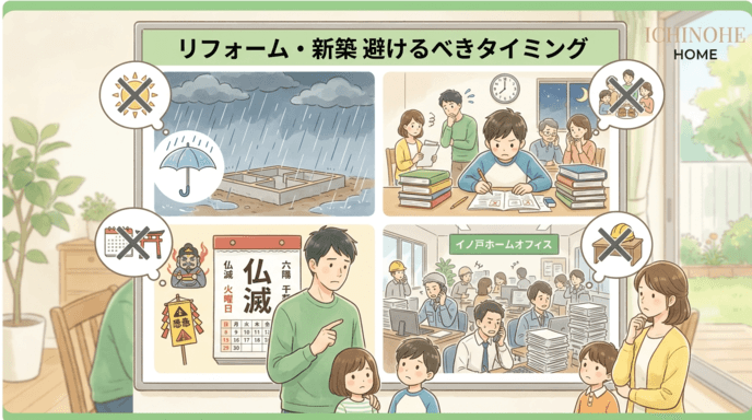 H2 リフォームを避けるべき「4つのタイミング」