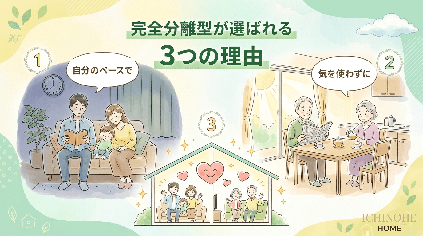 H2 ## 二世帯住宅の間取りで完全分離型が選ばれる理由
