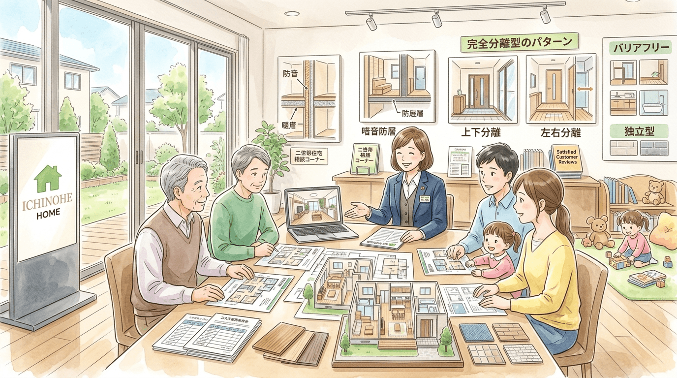 H2 【無料相談】完全分離型二世帯住宅の間取り相談は一戸ホームへ