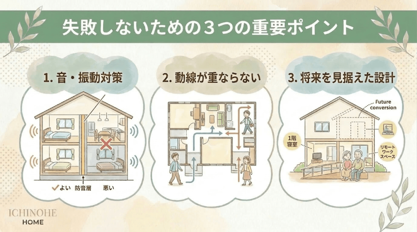 H2 完全分離型二世帯住宅の間取りで失敗しないための重要ポイント