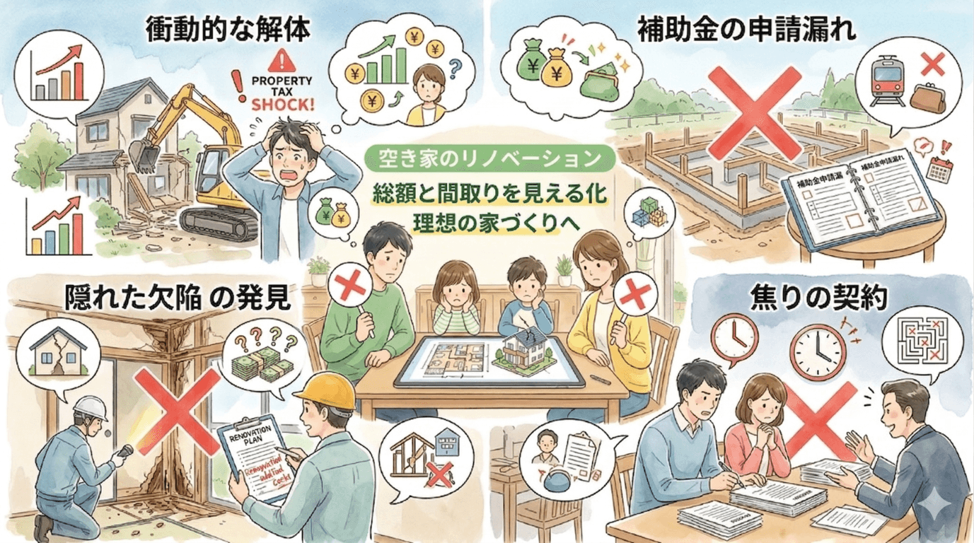 H2 やってはいけない!空き家のNG行動