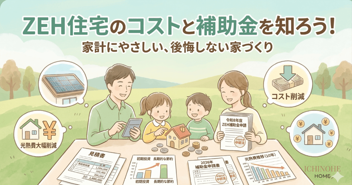 H2 ZEH住宅の費用相場と2026年に使える補助金・減税制度